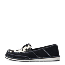 Load image into Gallery viewer, Women&#39;s Cruiser COLOR: BLACK SUEDE/BLACK AND WHITE HAIR ON
