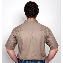 Load image into Gallery viewer, Men&#39;s - Adam - 1/2 Button Short Sleeve - Brown
