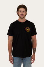 Load image into Gallery viewer, Signature Bull Mens Loose Fit-T-Shirt - Black/Red/Yellow
