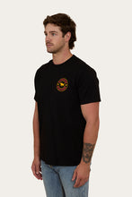 Load image into Gallery viewer, Signature Bull Mens Loose Fit-T-Shirt - Black/Red/Yellow
