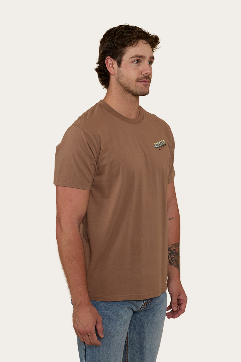 Buckin Barra Mens Loose Fit T-Shirt - Almond