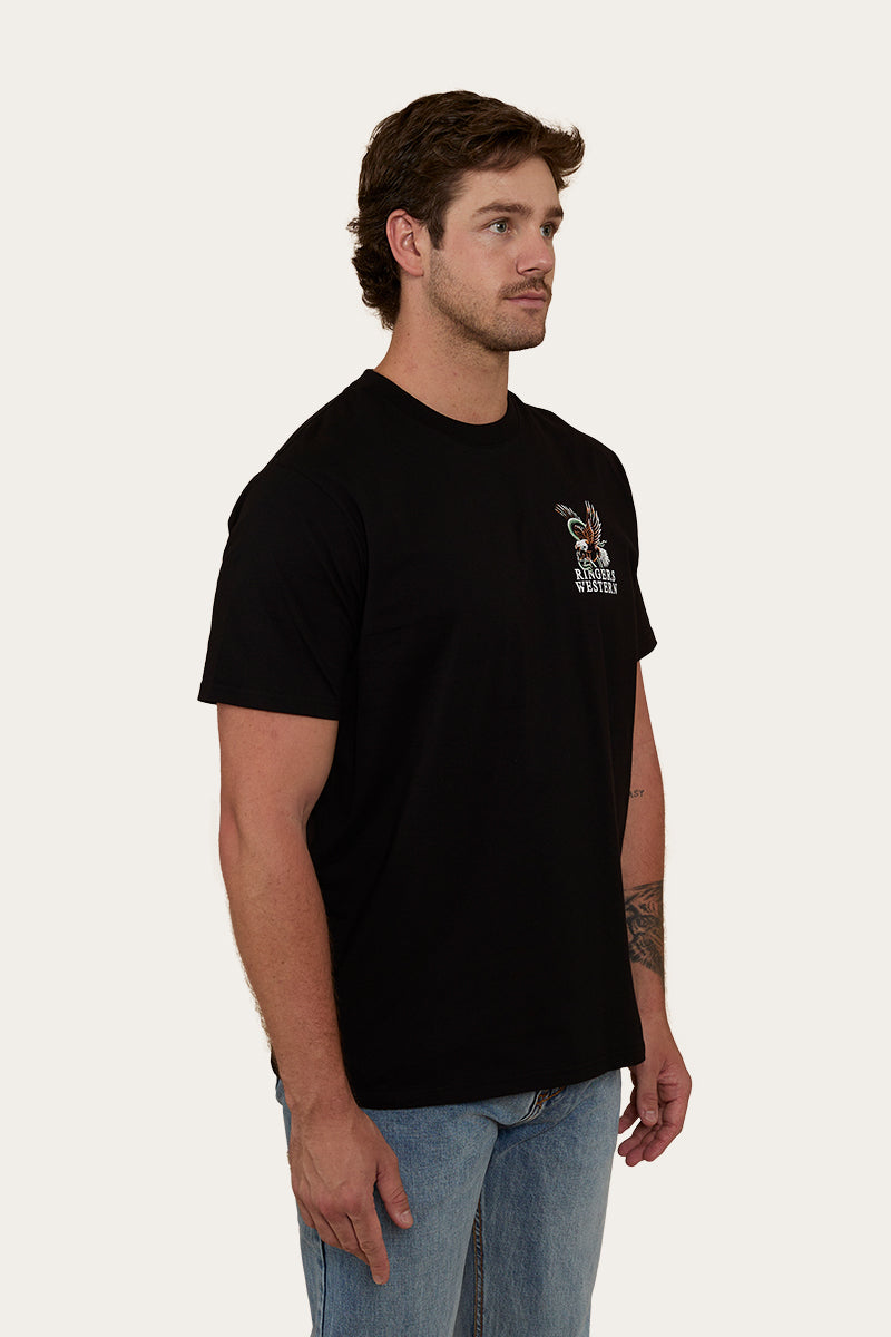 Eyrie Mens Loose Fit T- Shirt - Black