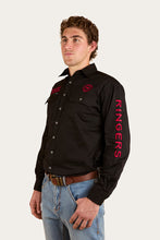 Load image into Gallery viewer, Hawkeye mens Full Button Work Shirt - Black/Red
