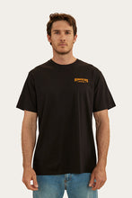 Load image into Gallery viewer, Squadron Mens loose Fit Tee - Black with Camp
