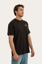 Load image into Gallery viewer, Squadron Mens loose Fit Tee - Black with Camp
