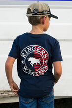 Load image into Gallery viewer, SIGNATURE BULL FLAG KIDS CLASSIC FIT T-SHIRT - NAVY
