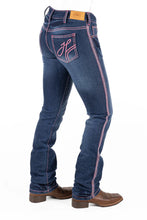 Load image into Gallery viewer, HITCHLEY &amp; HARROW MID RISE - SR2191 &quot;SALEM&quot; PINK STITCH JEANS

