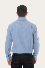Load image into Gallery viewer, Davidson Mens Gingham Check Dress Shirt - Blue
