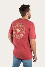 Load image into Gallery viewer, SIGNATURE BULL MENS CLASSIC T-SHIRT - RED BRICK/GOLD
