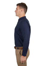 Load image into Gallery viewer, MEN’S TC LINEN TAILORED LONG SLEEVE SHIRT - NAVY
