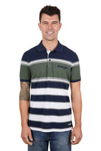 Load image into Gallery viewer, MEN’S ALEX SHORT SLEEVE POLO NAVY/CYPRESS
