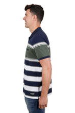 Load image into Gallery viewer, MEN’S ALEX SHORT SLEEVE POLO NAVY/CYPRESS
