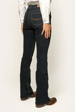 Load image into Gallery viewer, KATHERINE WOMENS MID RISE BOOTLEG JEAN - DARK BLUE
