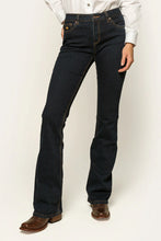 Load image into Gallery viewer, KATHERINE WOMENS MID RISE BOOTLEG JEAN - DARK BLUE
