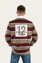 Load image into Gallery viewer, Regency Mens Rugby Jersey - Cabernet/Khaki
