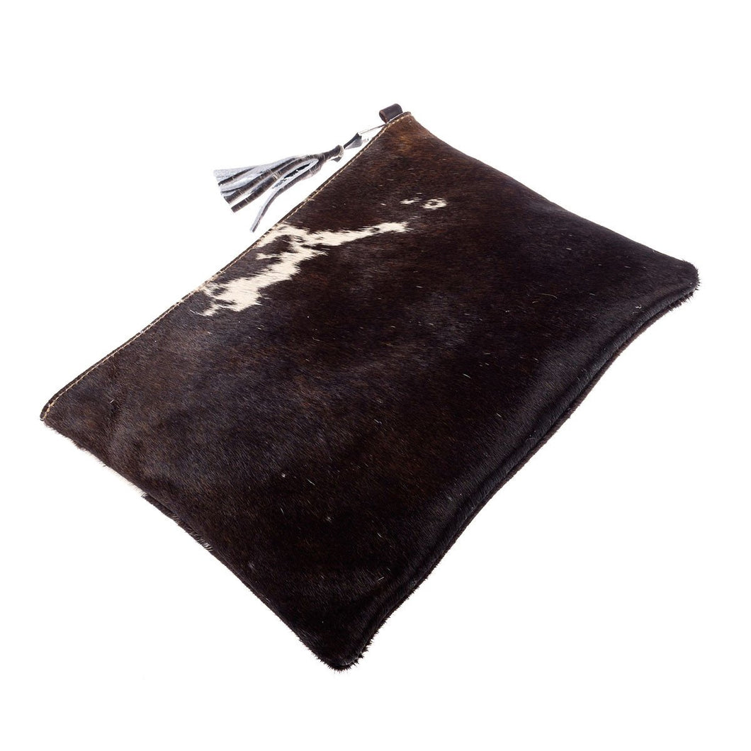 SHLUCI POUCH - BROWN AND WHITE