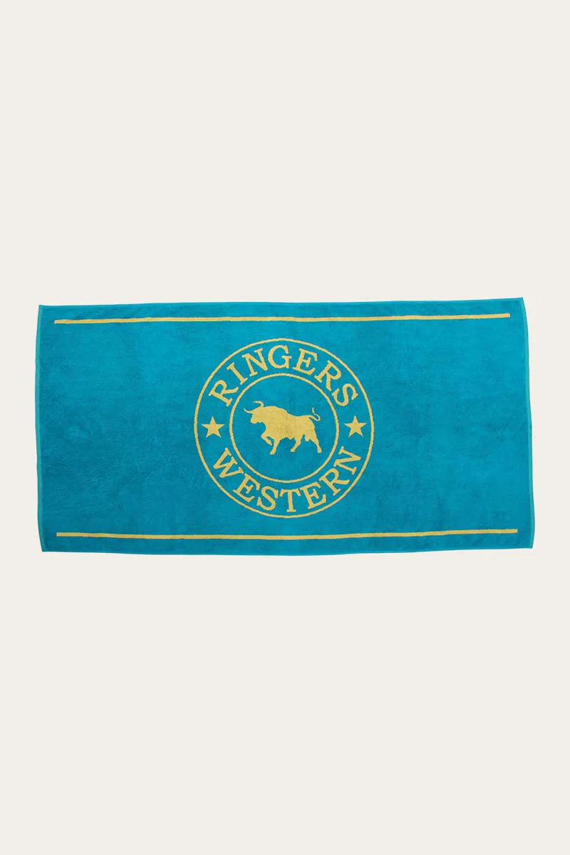Ringers Western Towel Turquoise/Lemon