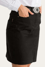 Load image into Gallery viewer, Womens Maree Stretch Drill Skirt Black
