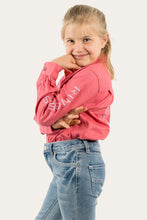 Load image into Gallery viewer, Jackaroo Kids L/S Full Button Work Shirt - Camella Rose
