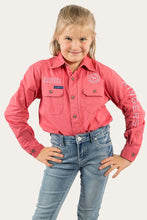 Load image into Gallery viewer, Jackaroo Kids L/S Full Button Work Shirt - Camella Rose
