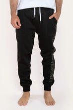 Load image into Gallery viewer, Texas Mens Trackpants BLACK WITH MILITARY GREEN PRINT
